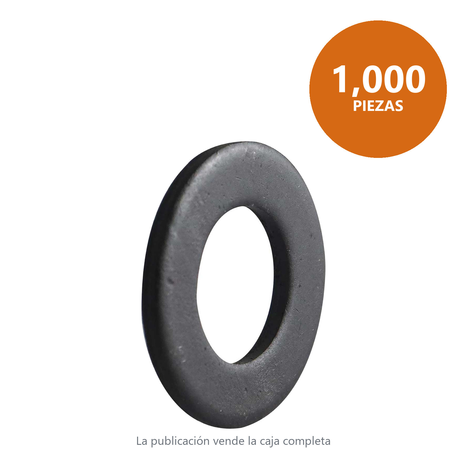 RONDANA PLANA NEGRA METRICA M6 (Precio x Pza - Caja c/1000 pzas) - Imagen 2